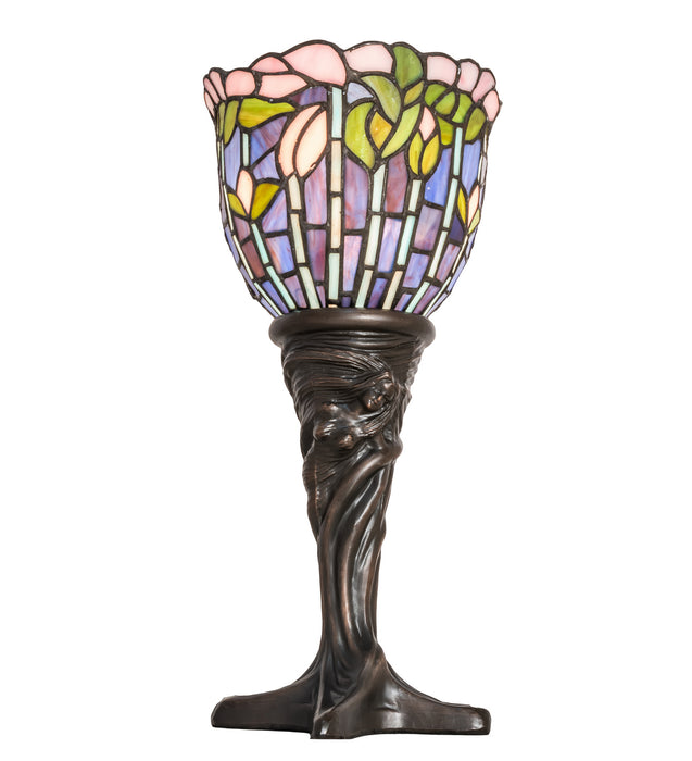 Meyda Tiffany 244885 One Light Mini Lamp, Mahogany Bronze