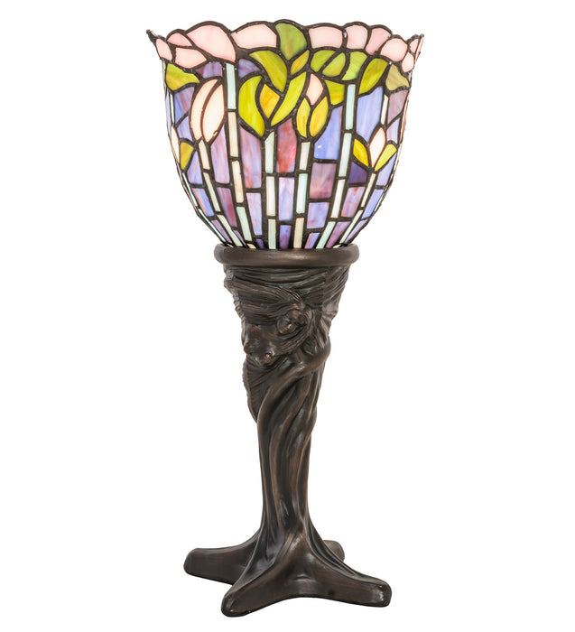 Meyda Tiffany 244885 One Light Mini Lamp, Mahogany Bronze