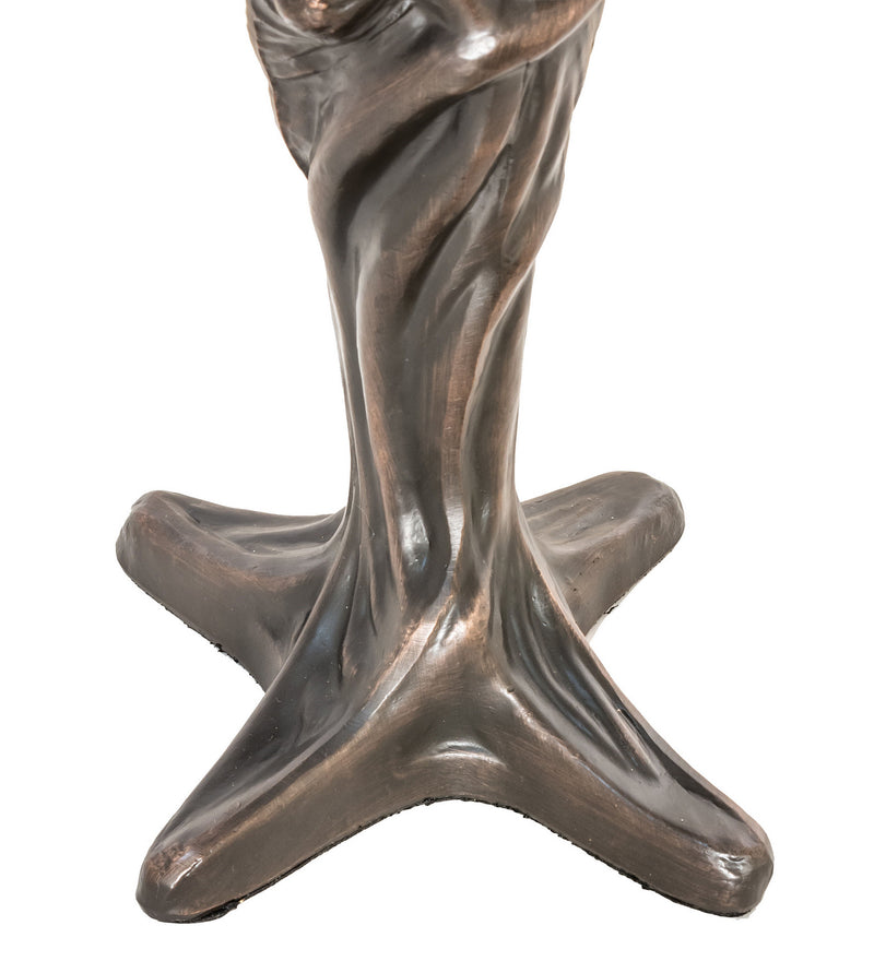 Meyda Tiffany 244888 One Light Mini Lamp, Mahogany Bronze