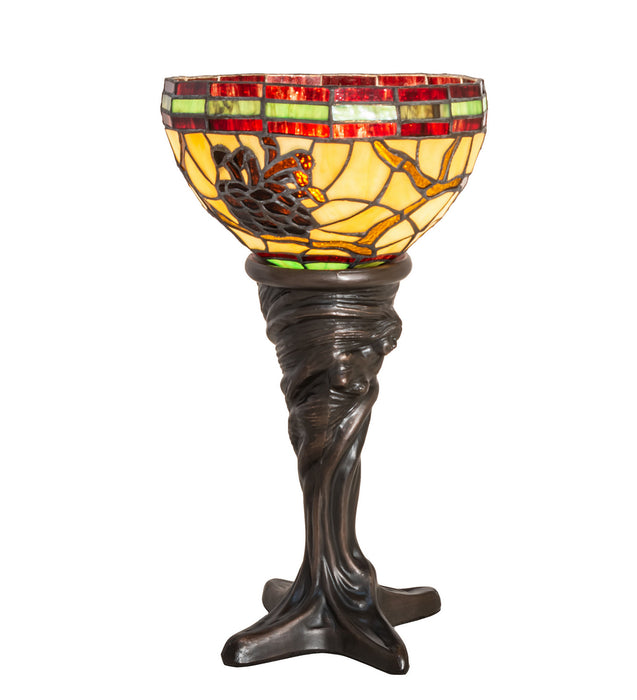 Meyda Tiffany 244888 One Light Mini Lamp, Mahogany Bronze