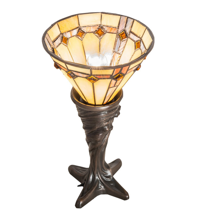 Meyda Tiffany 244891 One Light Mini Lamp, Mahogany Bronze