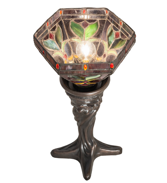 Meyda Tiffany 244893 One Light Mini Lamp, Mahogany Bronze