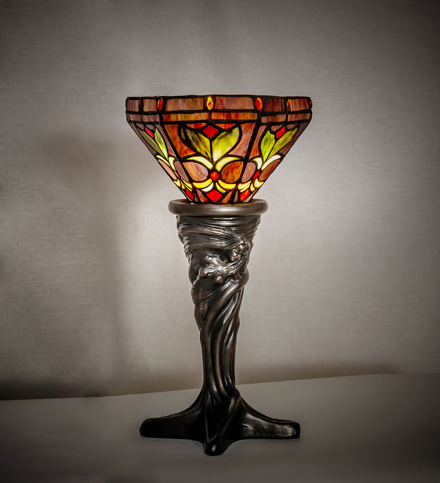 Meyda Tiffany 244893 One Light Mini Lamp, Mahogany Bronze