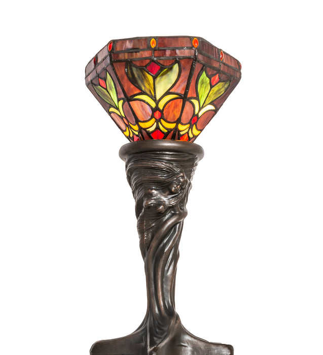 Meyda Tiffany 244893 One Light Mini Lamp, Mahogany Bronze