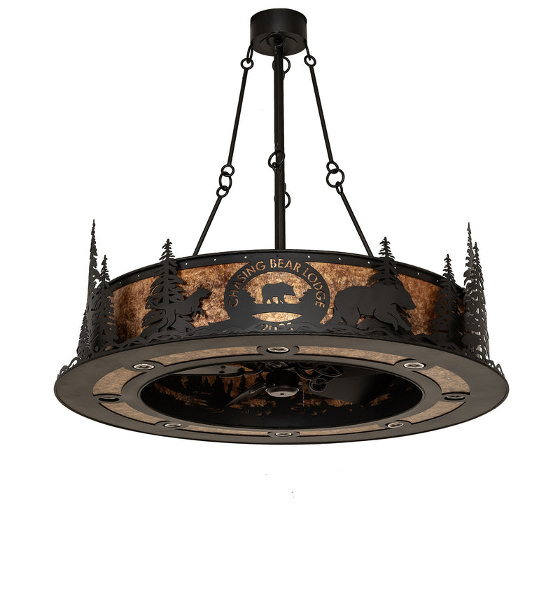 Meyda Tiffany 245257 16 Light Chandel-Air, Textured Black