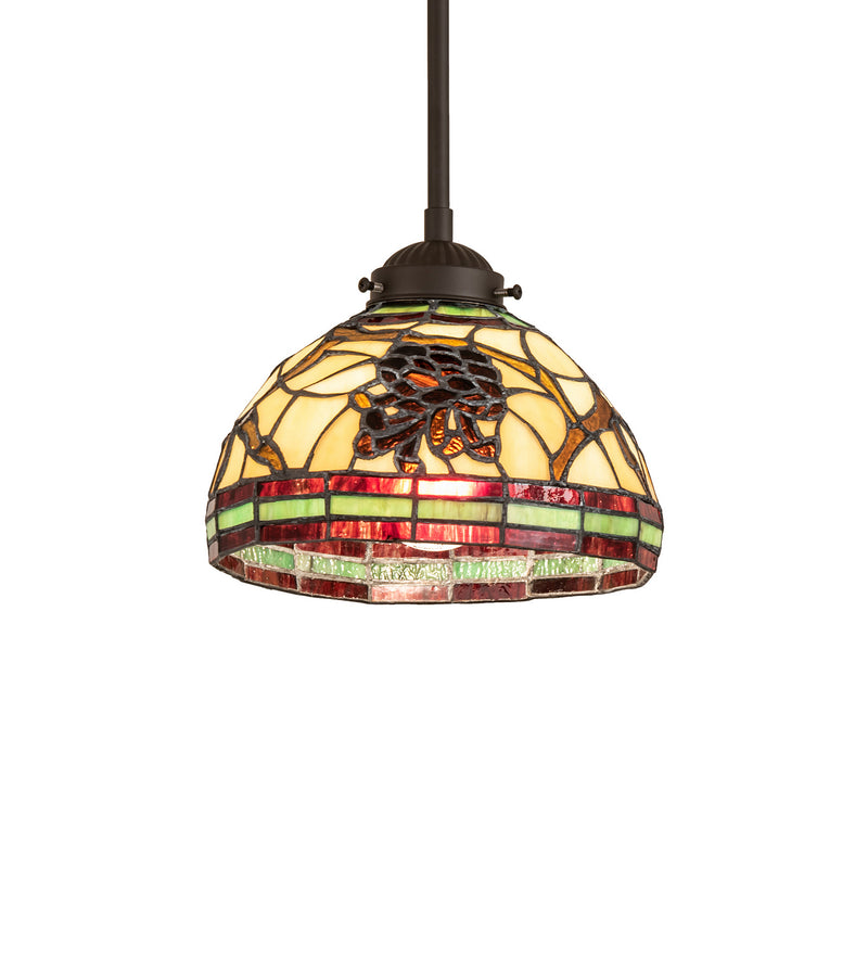 Meyda Tiffany 245365 One Light Pendant, Oil Rubbed Bronze