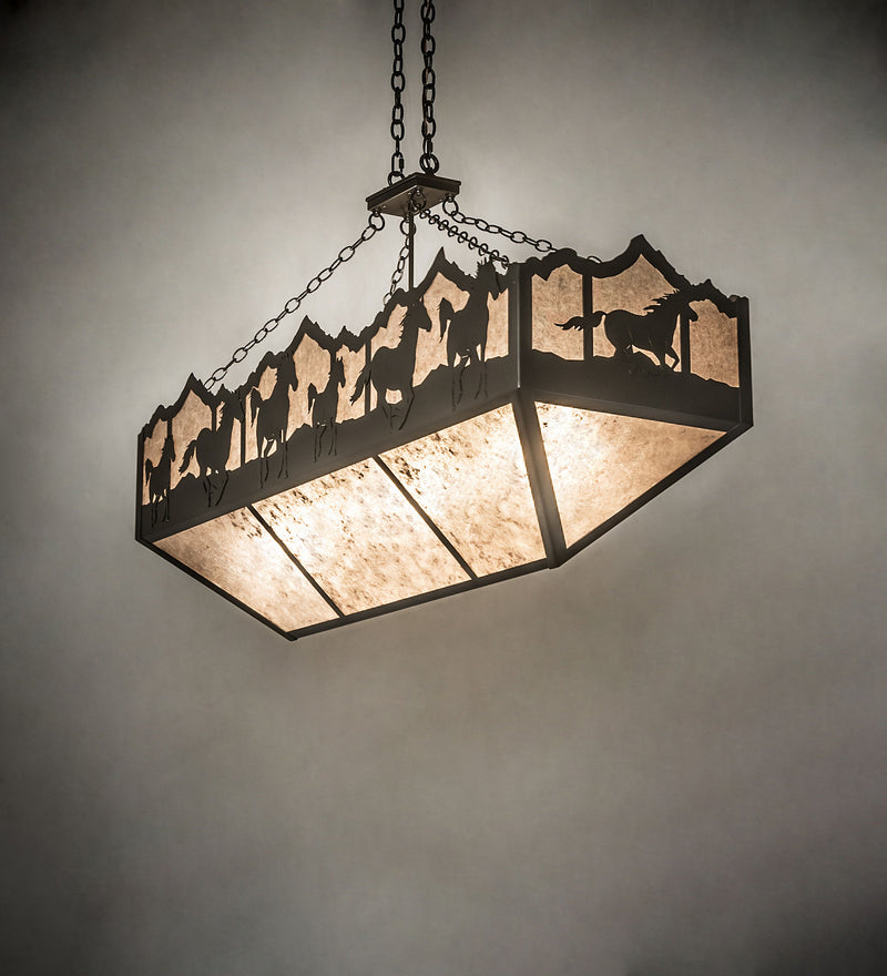 Meyda Tiffany 245402 Six Light Pendant, Timeless Bronze