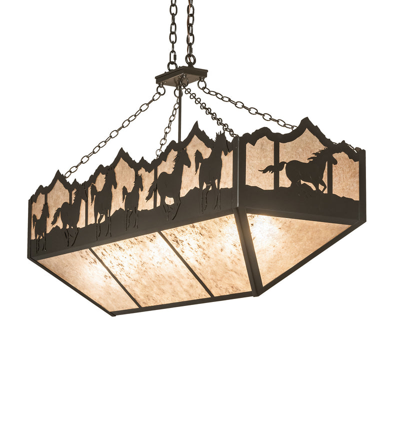 Meyda Tiffany 245402 Six Light Pendant, Timeless Bronze