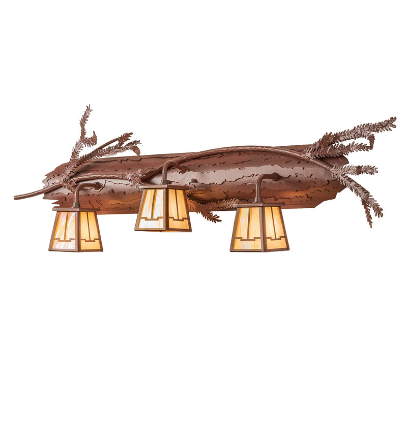 Meyda Tiffany 245403 Three Light Vanity, Rust