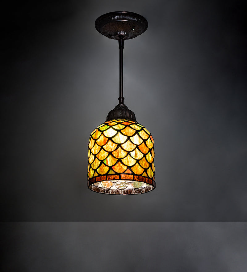 Meyda Tiffany 245421 One Light Pendant, Mahogany Bronze