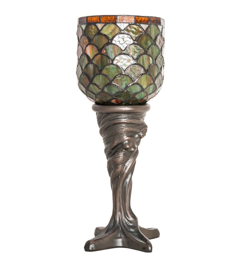 Meyda Tiffany 245422 One Light Mini Lamp, Mahogany Bronze