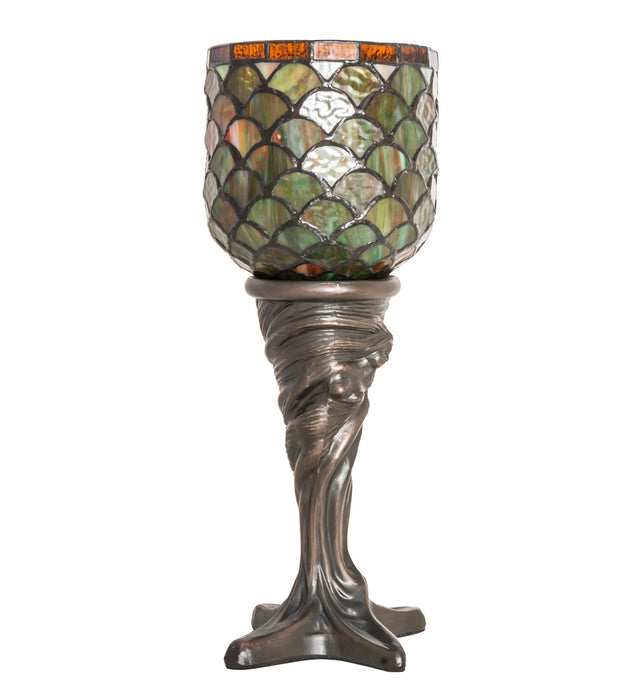 Meyda Tiffany 245422 One Light Mini Lamp, Mahogany Bronze