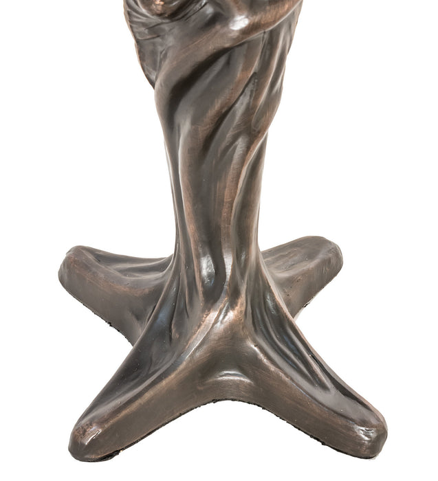Meyda Tiffany 245422 One Light Mini Lamp, Mahogany Bronze