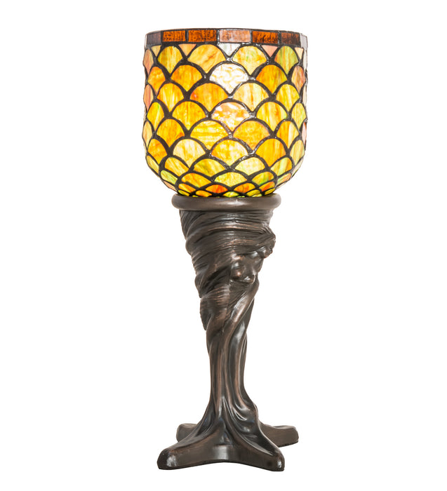 Meyda Tiffany 245422 One Light Mini Lamp, Mahogany Bronze