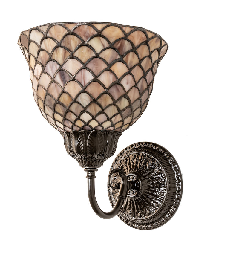 Meyda Tiffany 245428 One Light Wall Sconce, Mahogany Bronze