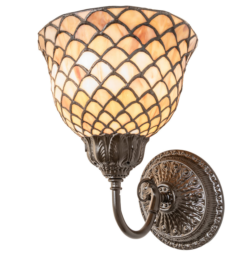 Meyda Tiffany 245428 One Light Wall Sconce, Mahogany Bronze