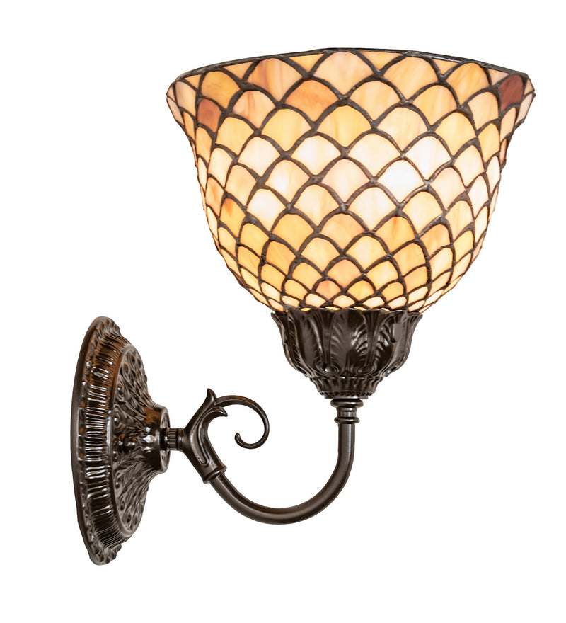 Meyda Tiffany 245428 One Light Wall Sconce, Mahogany Bronze