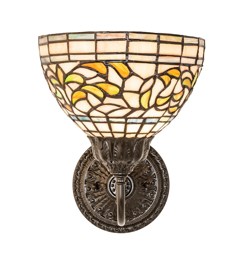 Meyda Tiffany 245439 One Light Wall Sconce, Mahogany Bronze