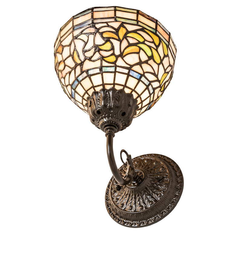 Meyda Tiffany 245439 One Light Wall Sconce, Mahogany Bronze