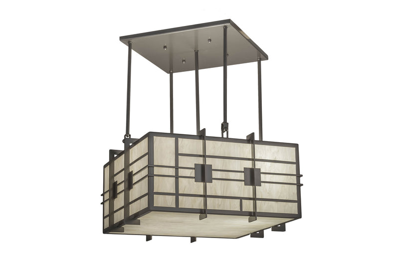Meyda Tiffany 245462 Four Light Pendant, Bronze Metallic
