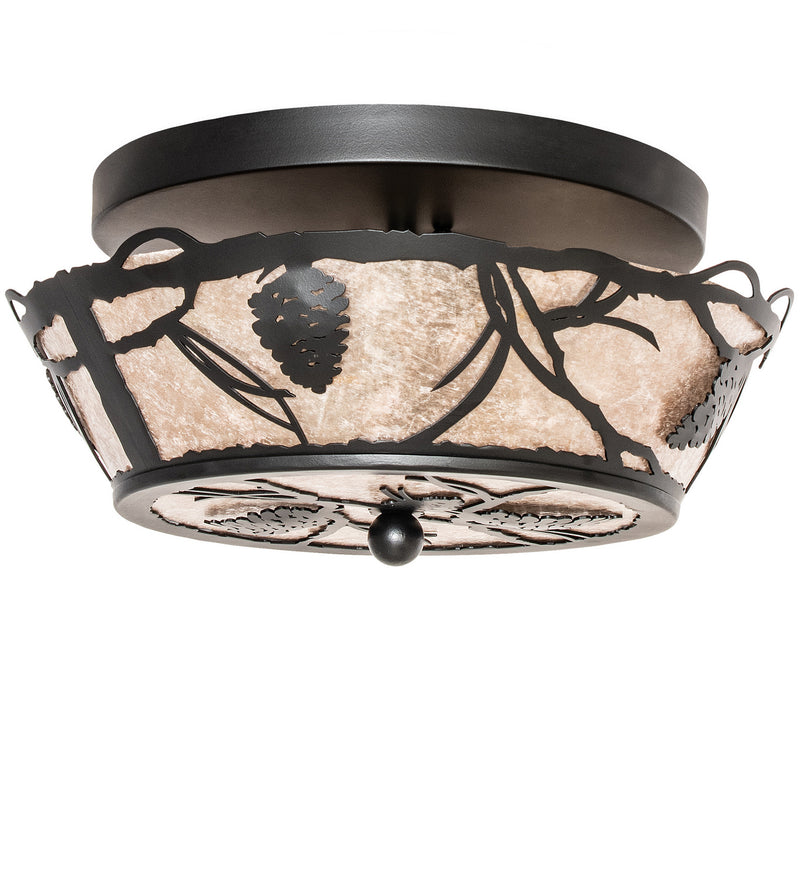 Meyda Tiffany 245535 LED Flushmount, Solar Black
