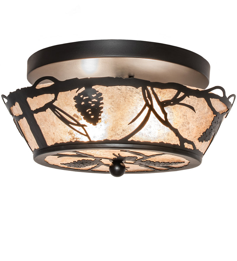 Meyda Tiffany 245535 LED Flushmount, Solar Black