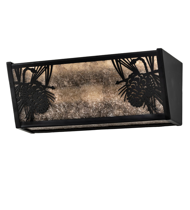 Meyda Tiffany 245537 Two Light Vanity, Solar Black