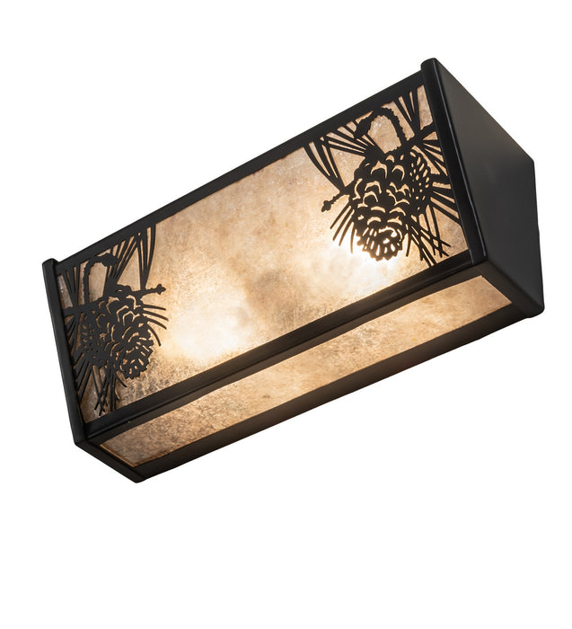 Meyda Tiffany 245537 Two Light Vanity, Solar Black