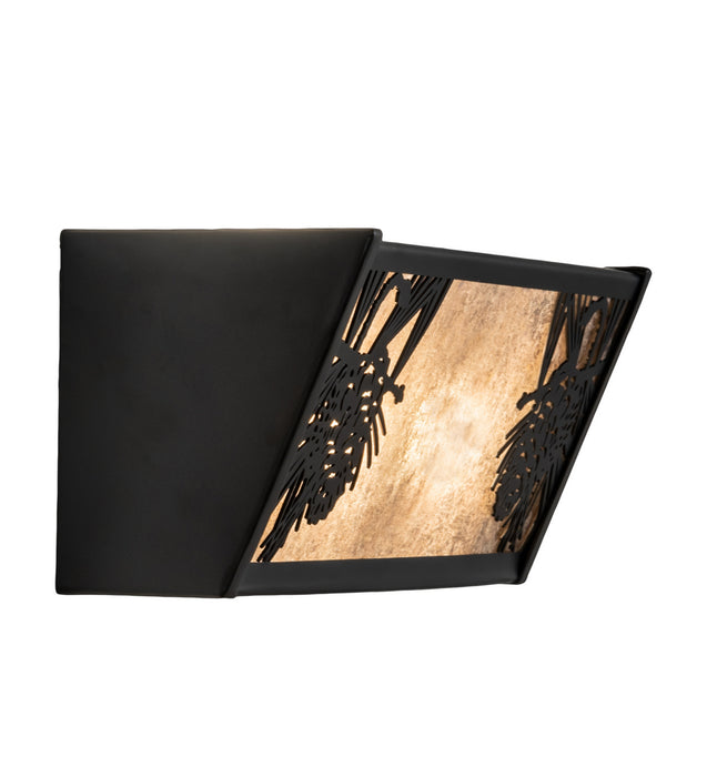 Meyda Tiffany 245537 Two Light Vanity, Solar Black