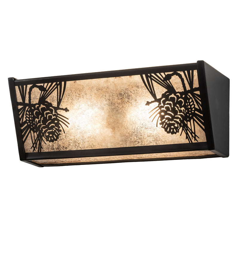 Meyda Tiffany 245537 Two Light Vanity, Solar Black