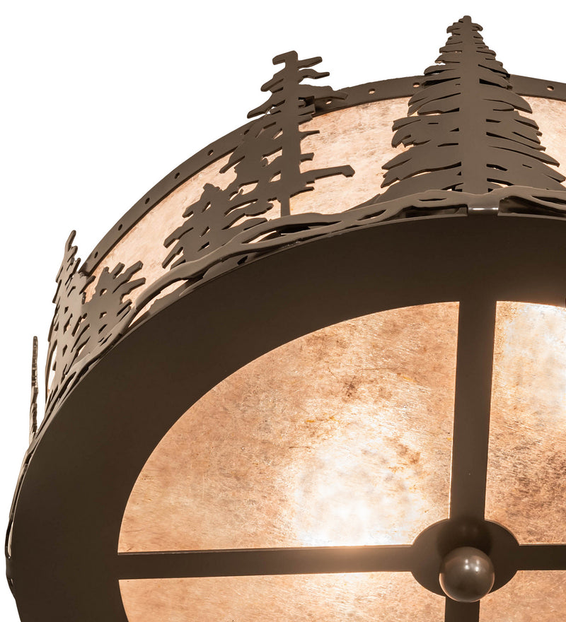 Meyda Tiffany 245545 Two Light Flushmount, Timeless Bronze