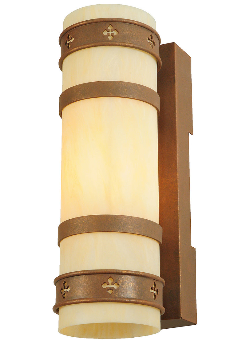 Meyda Tiffany 245576 One Light Wall Sconce, Antique Rust (Exterior)