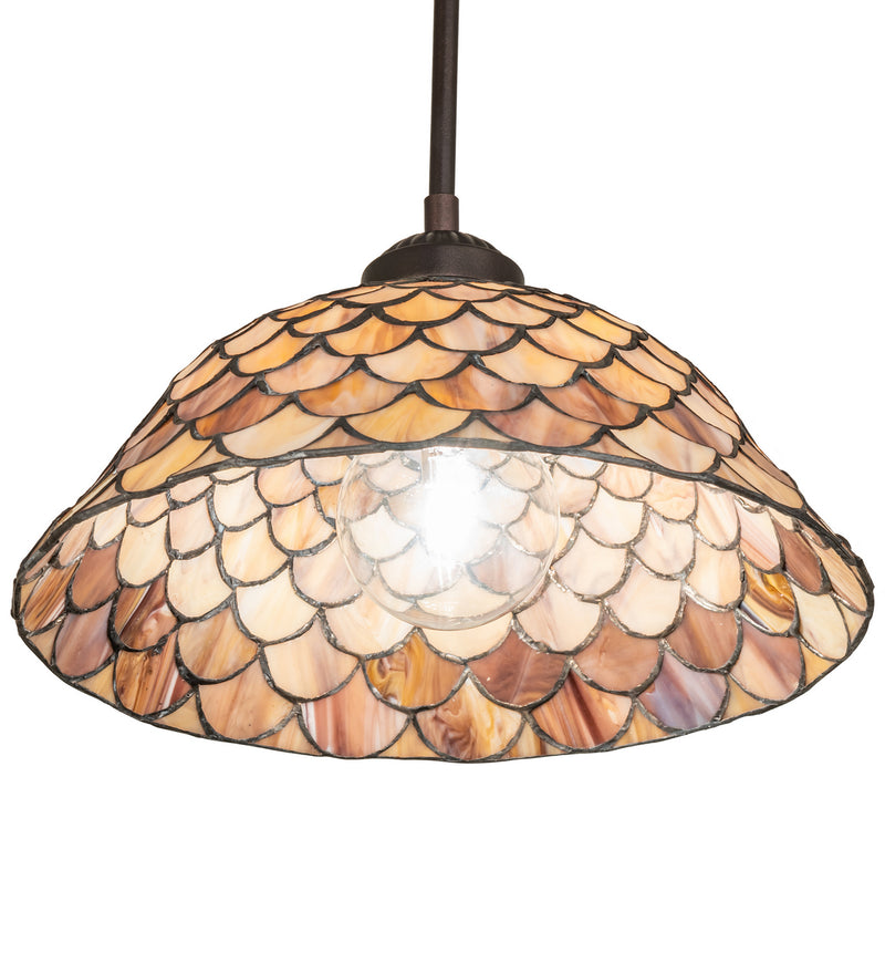 Meyda Tiffany 245670 One Light Pendant, Mahogany Bronze