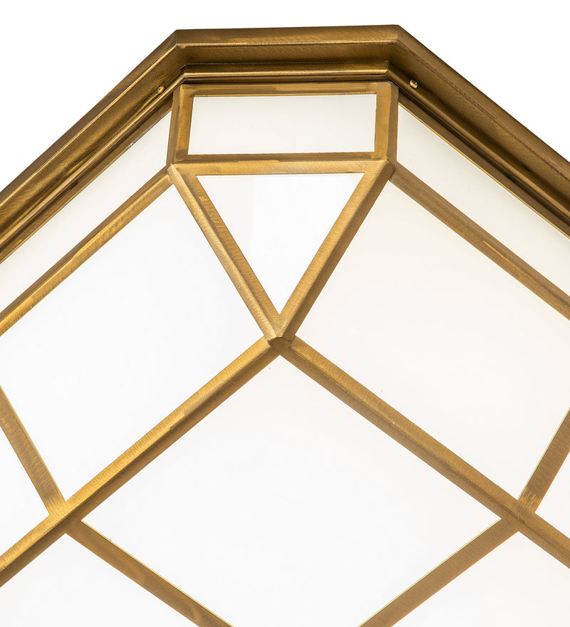 Meyda Tiffany 245704 LED Flushmount, Gold Matte