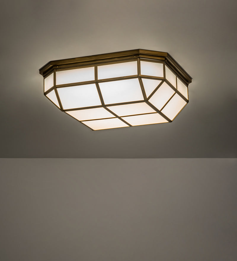 Meyda Tiffany 245704 LED Flushmount, Gold Matte