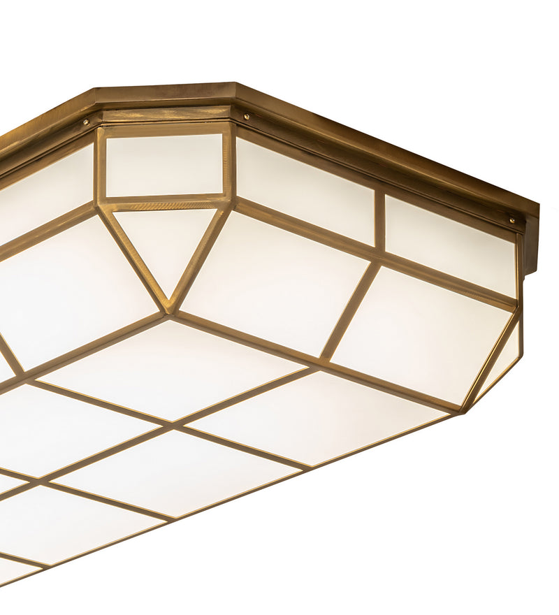 Meyda Tiffany 245707 LED Flushmount, Gold Matte/Powder Coat