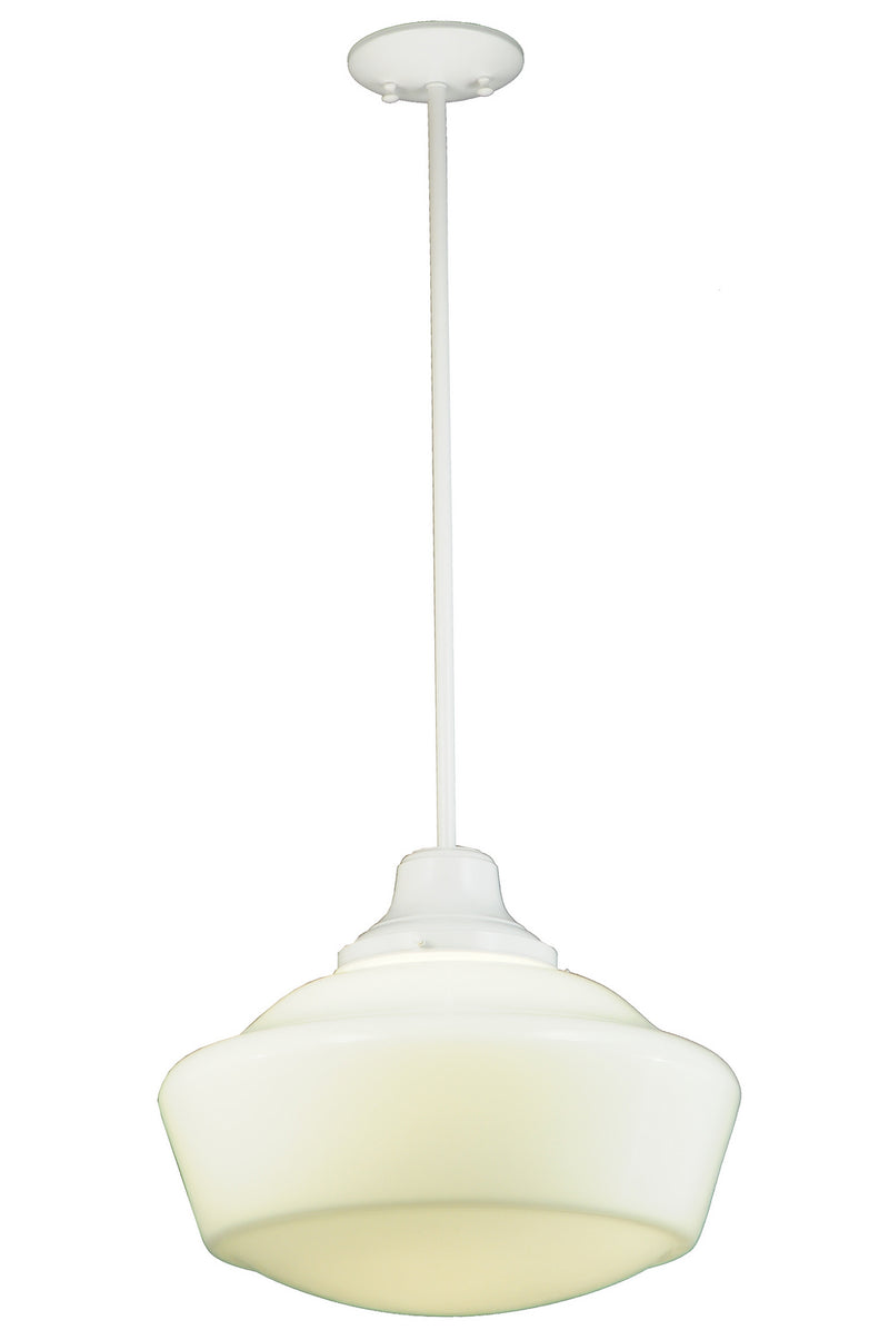 Meyda Tiffany 245727 One Light Pendant, White