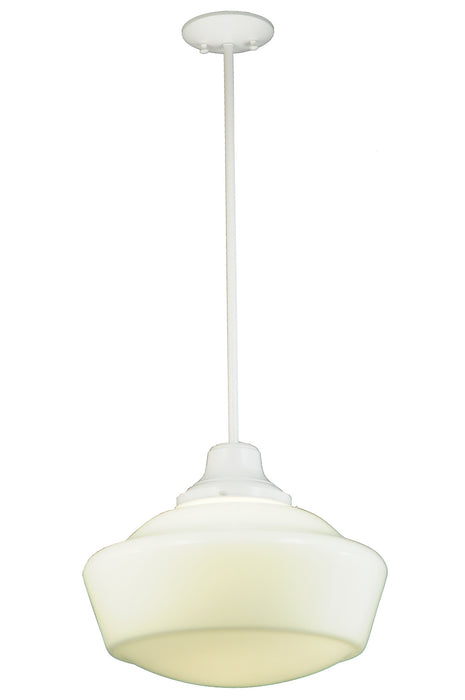 Meyda Tiffany 245727 One Light Pendant, White
