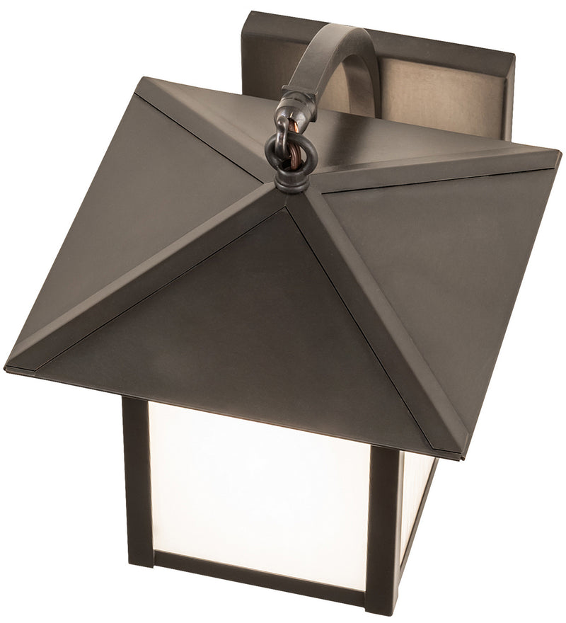 Meyda Tiffany 245810 One Light Wall Sconce, Craftsman Brown