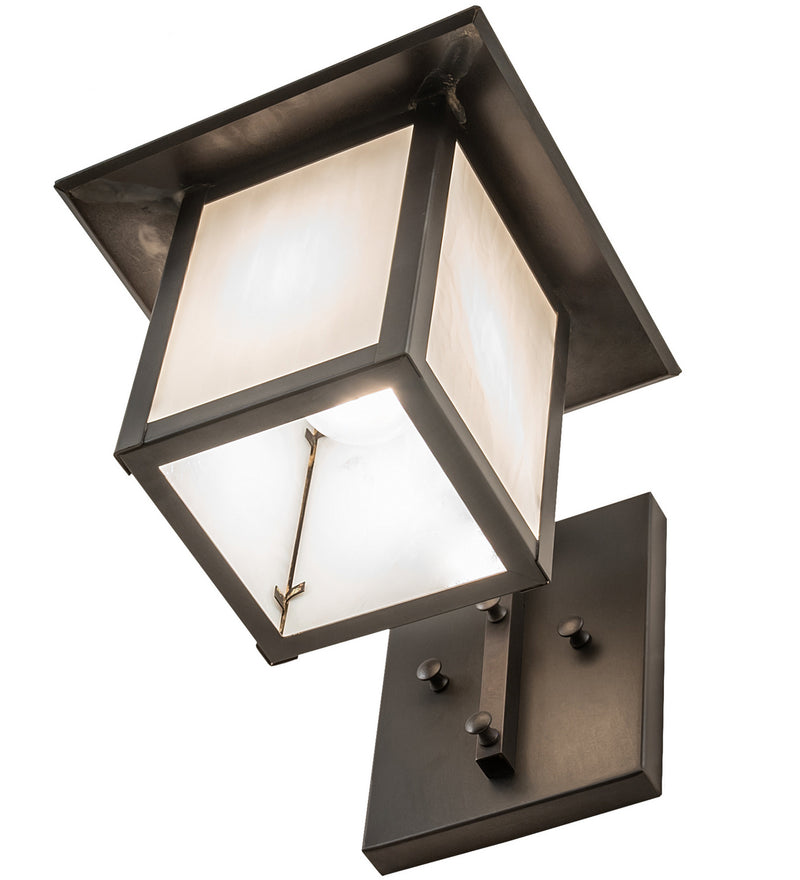 Meyda Tiffany 245810 One Light Wall Sconce, Craftsman Brown