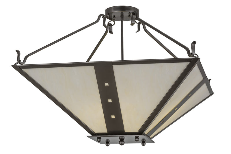 Meyda Tiffany 245912 Four Light Pendant, Bronze Metallic