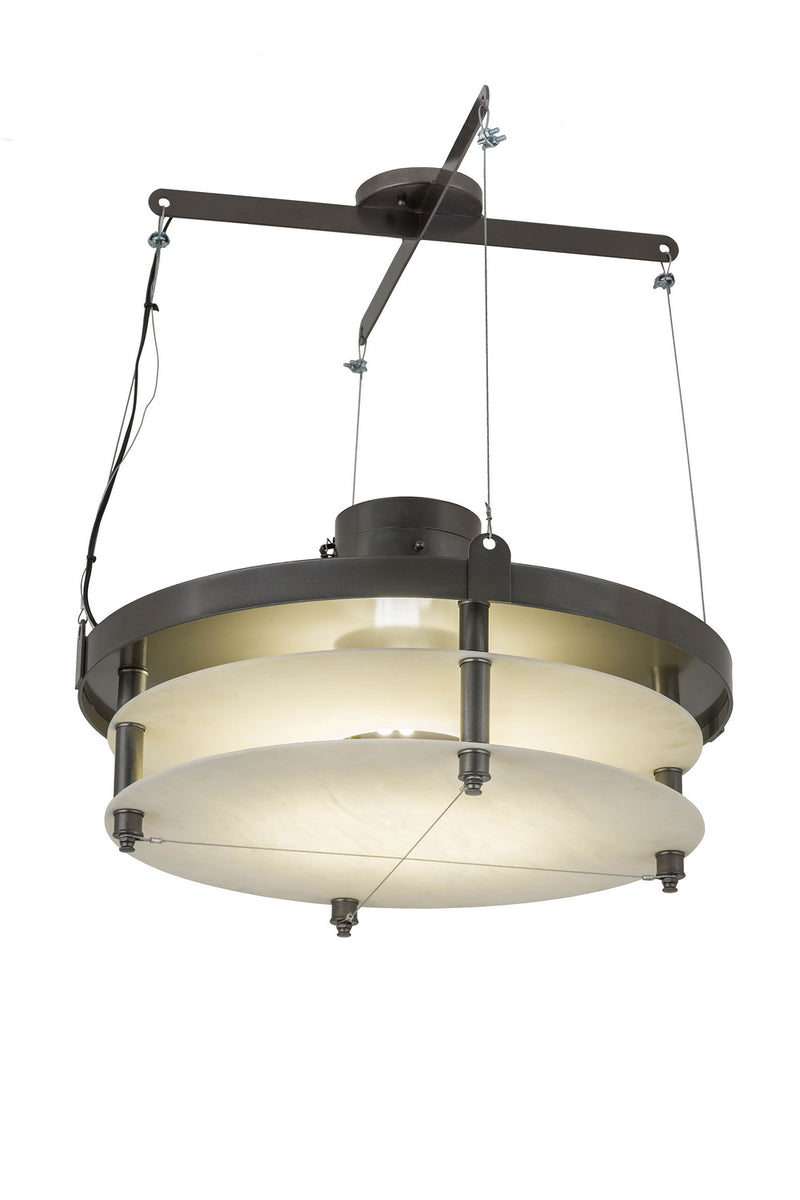 Meyda Tiffany 245973 Two Light Pendant, Bronze Metallic