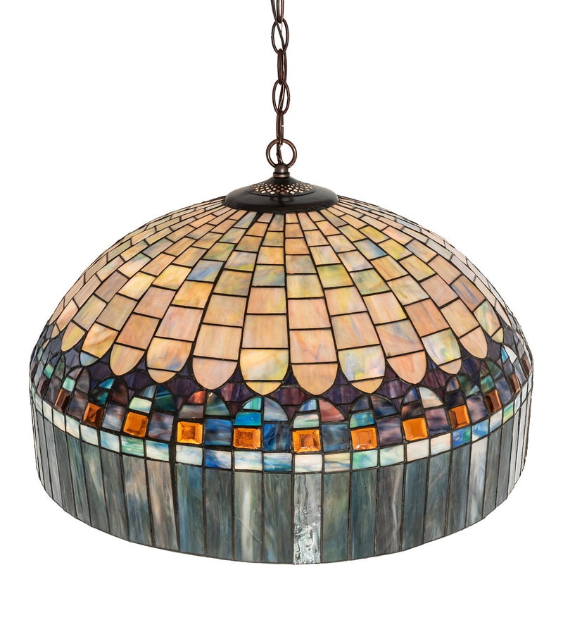 Meyda Tiffany 245988 Nine Light Pendant, Mahogany Bronze