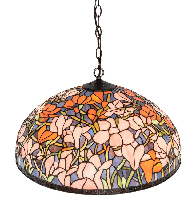 Meyda Tiffany 246068 Nine Light Pendant, Mahogany Bronze