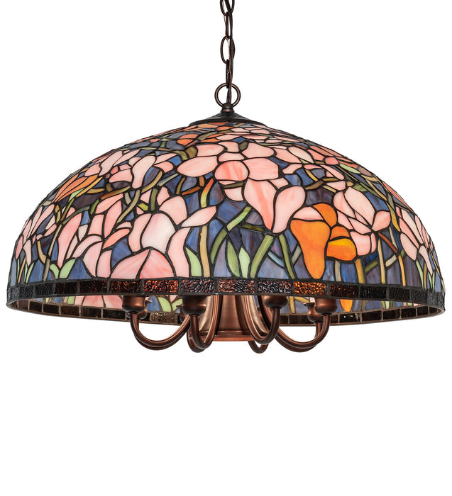 Meyda Tiffany 246068 Nine Light Pendant, Mahogany Bronze