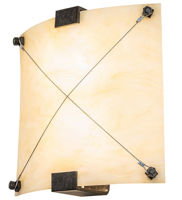 Meyda Tiffany 246083 Two Light Wall Sconce, Coffee Bean