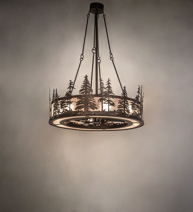 Meyda Tiffany 246119 Eight Light Chandel-Air, Mahogany Bronze