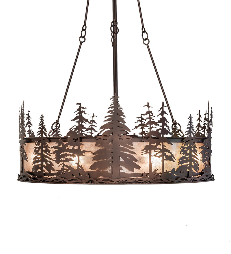 Meyda Tiffany 246119 Eight Light Chandel-Air, Mahogany Bronze
