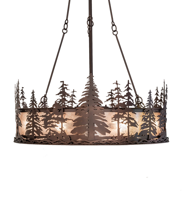Meyda Tiffany 246119 Eight Light Chandel-Air, Mahogany Bronze