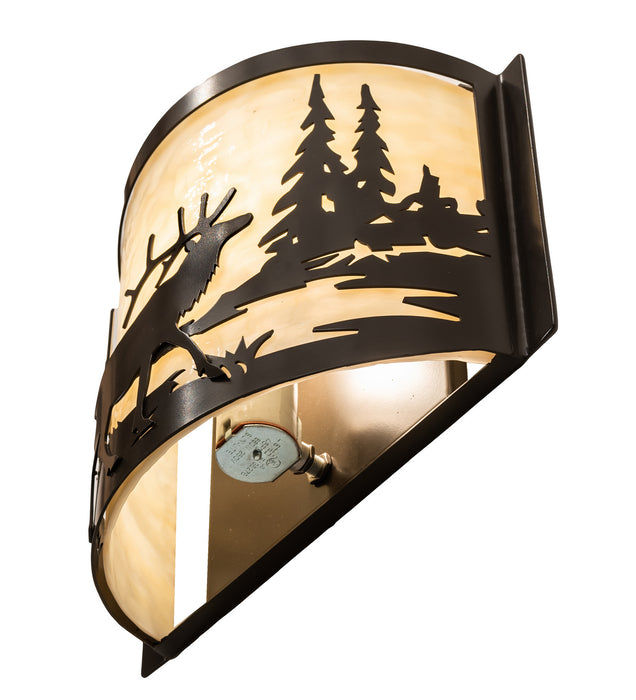 Meyda Tiffany 246142 One Light Wall Sconce, Timeless Bronze